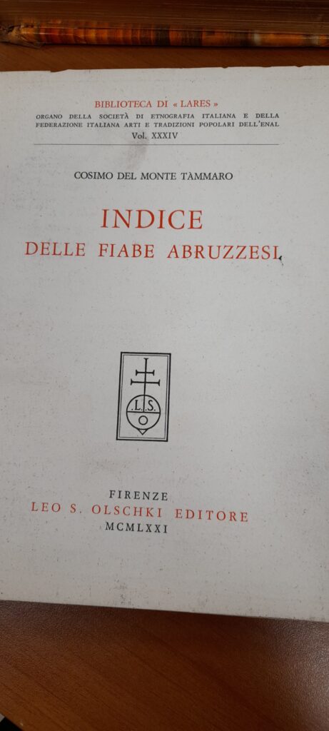 Indice delle fiabe abruzzesi