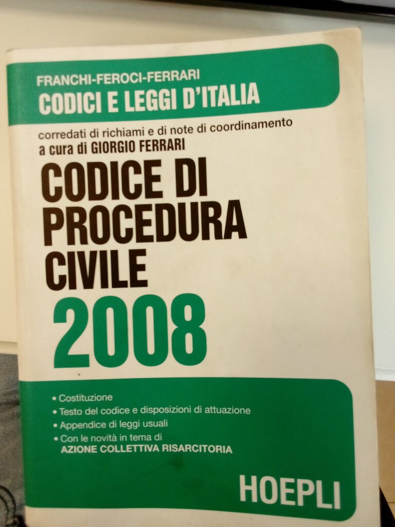 CODICE DI PROCEDURA CIVILE 2008