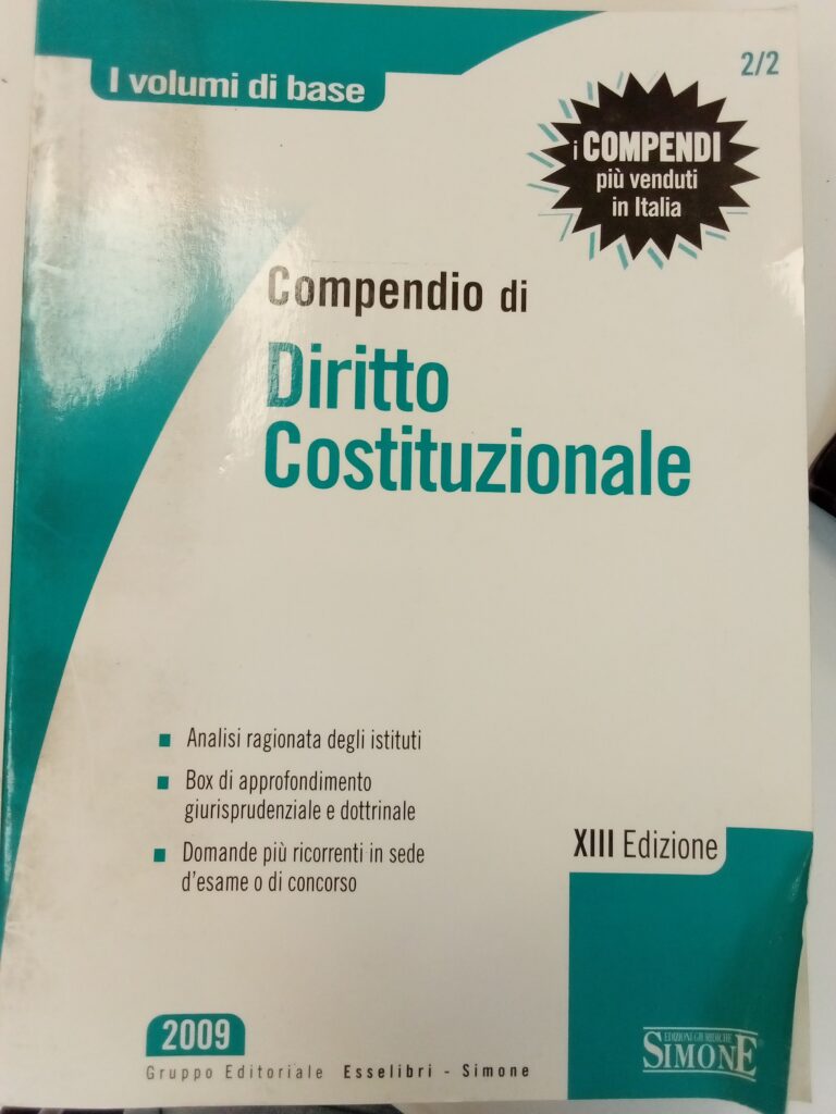 DIRITTO COSTITUZIONALE