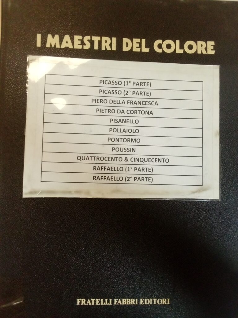 PICASSO( 1 PARTE),PICASSO (2 PARTE),PIERO DELLA FRANCESCA,PIETRO DA CORTONA,PISANELLO,POLLAIOLO,PONTORMO,POUSSIN,QUATTROCENTO E CINQUECENTO,RAFFAELLO (1 PARTE),RAFFAELLO ( 2 PARTE)