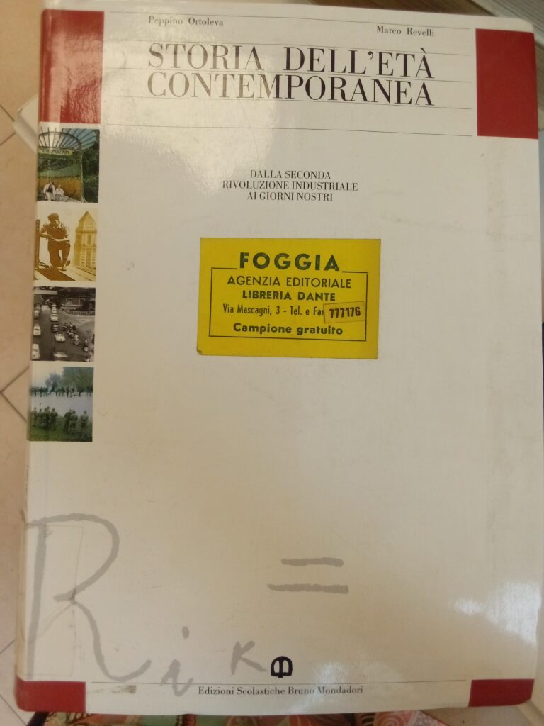 STORIA DELL’ETA CONTEMPORANEA