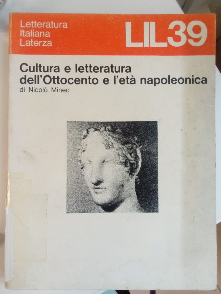 CULTURA E LETTERATURA DELL’ OTTOCENTO E L’ETA’NAPOLEONICA