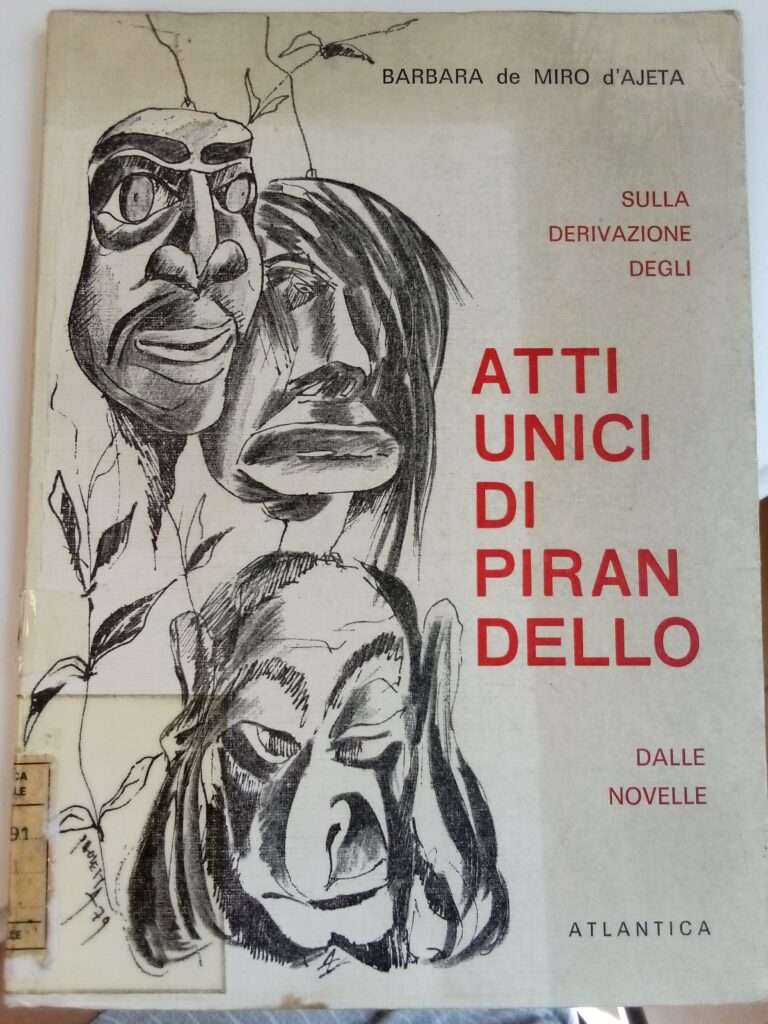 ATTI UNICI DI PIRANDELLO