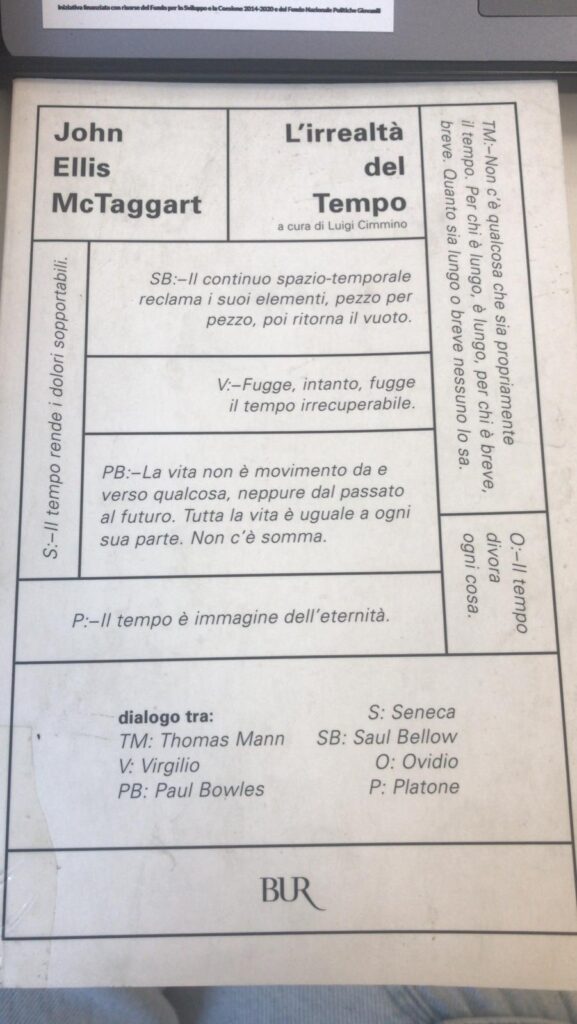 L’IRREALTA’ DEL TEMPO